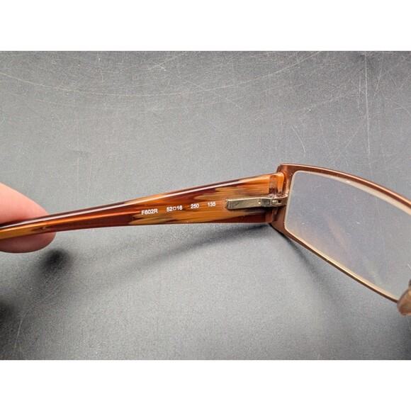 FENDI F602R 250 Italy Brown Tortoise Eyeglasses Frame 52-16-135 - Picture 5 of 6